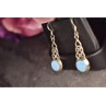 925 Sterling Silver Larimar Earrings