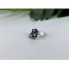 925 Sterling Silver Sapphire & CZ 