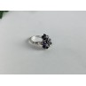 925 Sterling Silver Sapphire & CZ 