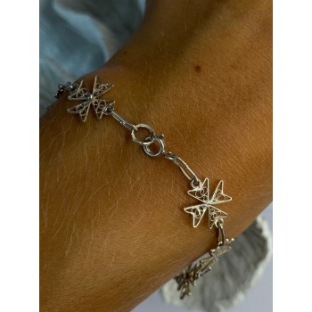 Lovely 925 Sterling Silver Bracelet Length 7