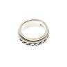Vintage 925 Sterling Silver Spinner Band Ring Size 6.75