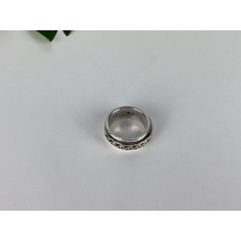 Vintage 925 Sterling Silver Spinner Band Ring Size 6.75