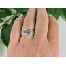Vintage 925 Sterling Silver Spinner Band Ring Size 6.75