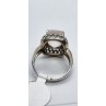 925 Sterling Silver Quartz & Zircon Ring Size 8