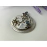 925 STERLING SILVER TOPAZ, AMETHYST, PERIDOT, MOTHER OF PEARL PENDANT