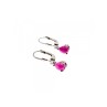 925 Sterling Silver Pink Spinel Earrings