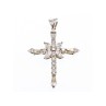 925 Sterling Silver CZ Cross Pendant