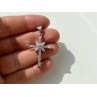 925 Sterling Silver CZ Cross Pendant