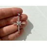 925 Sterling Silver CZ Cross Pendant