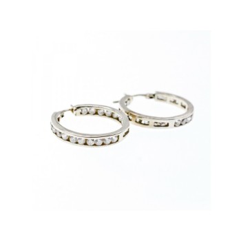 925 Sterling Silver Gold Plated CZ Earrings