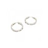 925 Sterling Silver Gold Plated CZ Earrings