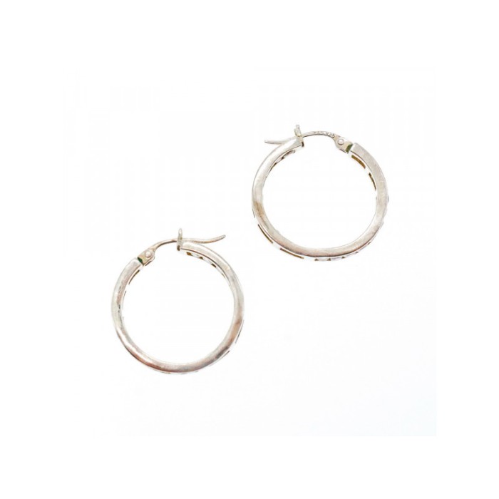 925 Sterling Silver Gold Plated CZ Earrings