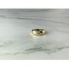 925 Sterling Silver Gold Plated Ring Size 5.5