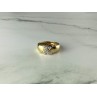 925 Sterling Silver Gold Plated Ring Size 5.5