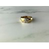 925 Sterling Silver Gold Plated Ring Size 5.5