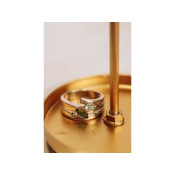 925 Sterling Silver Multicolor Spinel Ring Size 7