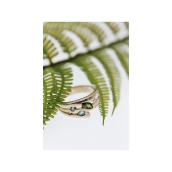 925 Sterling Silver Multicolor Spinel Ring Size 7