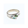 925 Sterling Silver Multicolor Spinel Ring Size 7