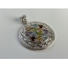925 STERLING SILVER MULTI GEMSTONES PENDANT