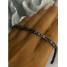 925 Sterling Silver Amethyst & Marcasite Bracelet Length 7.5