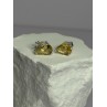 925 Sterling Silver Citrine Earrings Length 0.4 Inch