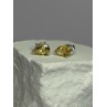 925 Sterling Silver Citrine Earrings Length 0.4 Inch