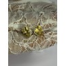 925 Sterling Silver Citrine Earrings Length 0.4 Inch