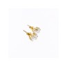 14K YELLOW GOLD CZ EARRINGS