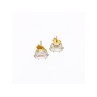 14K YELLOW GOLD CZ EARRINGS