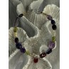 925 Sterling Silver Multi Color Gemstones Bracelet Length 7.5