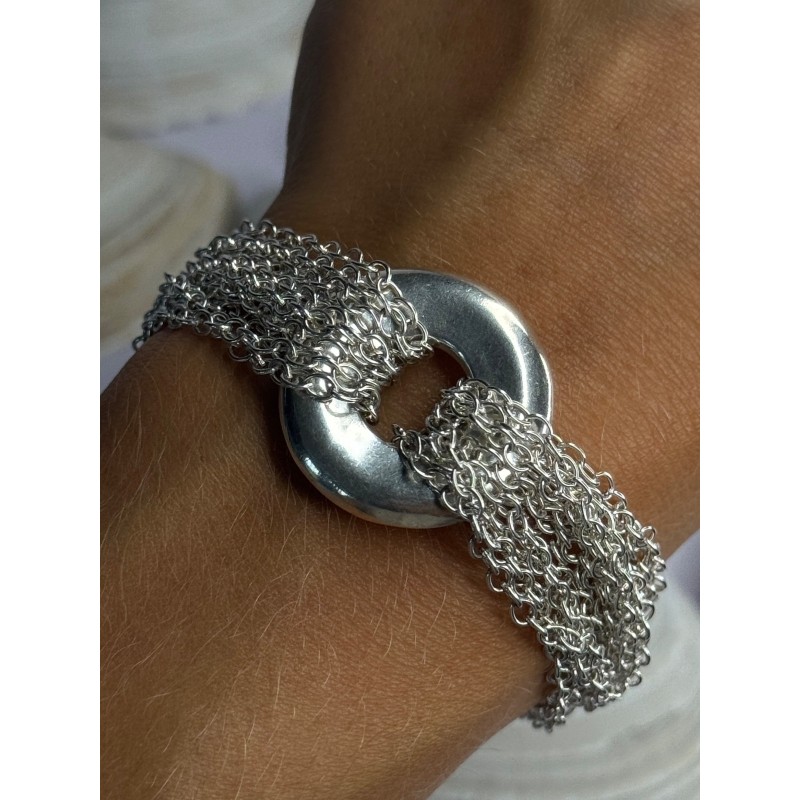 Elegant Design 925 Sterling Silver Bracelet Length 8