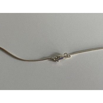 925 Sterling Silver Pink Spinel Chain with Pendant Italy