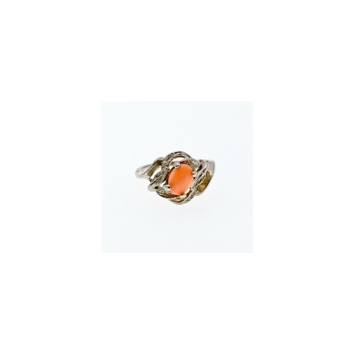 925 Sterling Silver Agate Ring Size 5.5