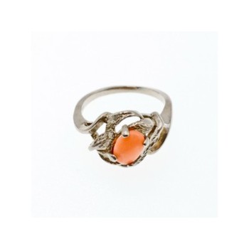 925 Sterling Silver Agate Ring Size 5.5