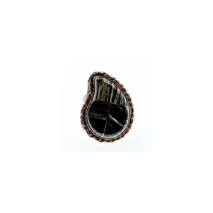 925 Sterling Silver Jasper Ring Size 8