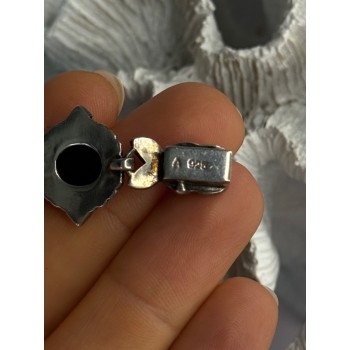 Vintage 925 Sterling Silver Multi Color Stones Bracelet Lenght 8