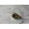 Vintage 925 Sterling Silver Malachite Ring Size 5.5