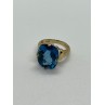 10K YELLOW GOLD RING  TOPAZ  SIZE 5