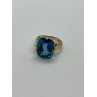 10K YELLOW GOLD RING  TOPAZ  SIZE 5