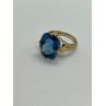 10K YELLOW GOLD RING  TOPAZ  SIZE 5