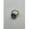 10K YELLOW GOLD RING  TOPAZ  SIZE 5