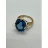 10K YELLOW GOLD RING  TOPAZ  SIZE 5
