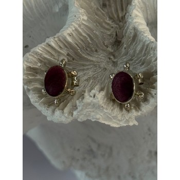 925 Sterling Silver Turtle Agate Earrings Length 0.50 inch