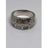 925 Sterling Silver Ring With Mother Of Pearl Size 9.75