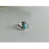 Vintage 925 Sterling Silver Larimar Ring Size 6.5