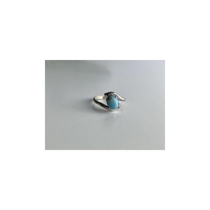 Vintage 925 Sterling Silver Larimar Ring Size 6.5