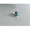 Vintage 925 Sterling Silver Larimar Ring Size 6.5