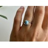 Vintage 925 Sterling Silver Larimar Ring Size 6.5