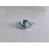 Vintage 925 Sterling Silver Larimar Ring Size 6.5