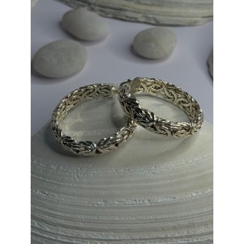 Elegant Design 925 Sterling Silver Earrings Length 1 inch